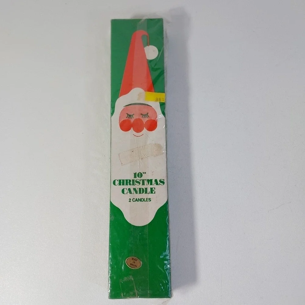 Vintage‎ set of Santa Christmas Candles 10